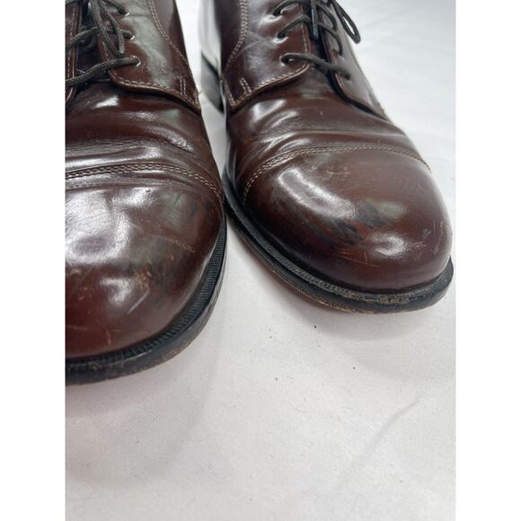 Cole Haan Caldwell Burgundy Leather Cap toe Oxfords Shoes Men's Size 9.5 - Picture 9 of 13